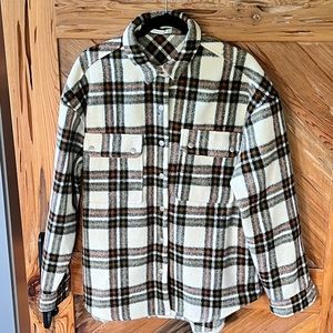 Wool Shacket Flannel Jacket,L, STACCATO